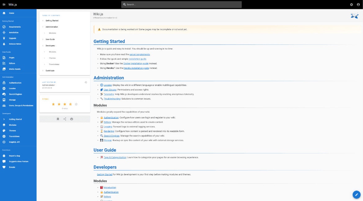 WikiJS