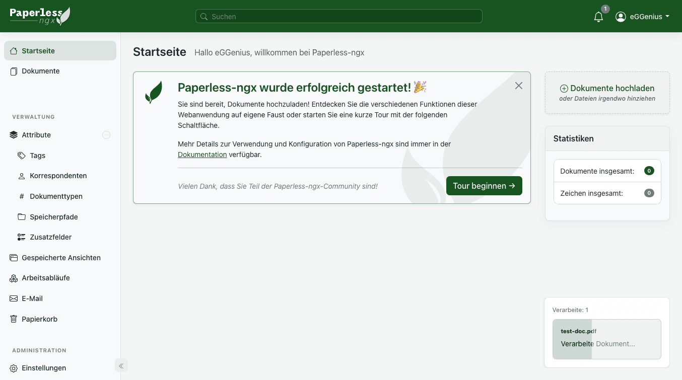 Paperless-ngx – Screenshot 3 von 3
