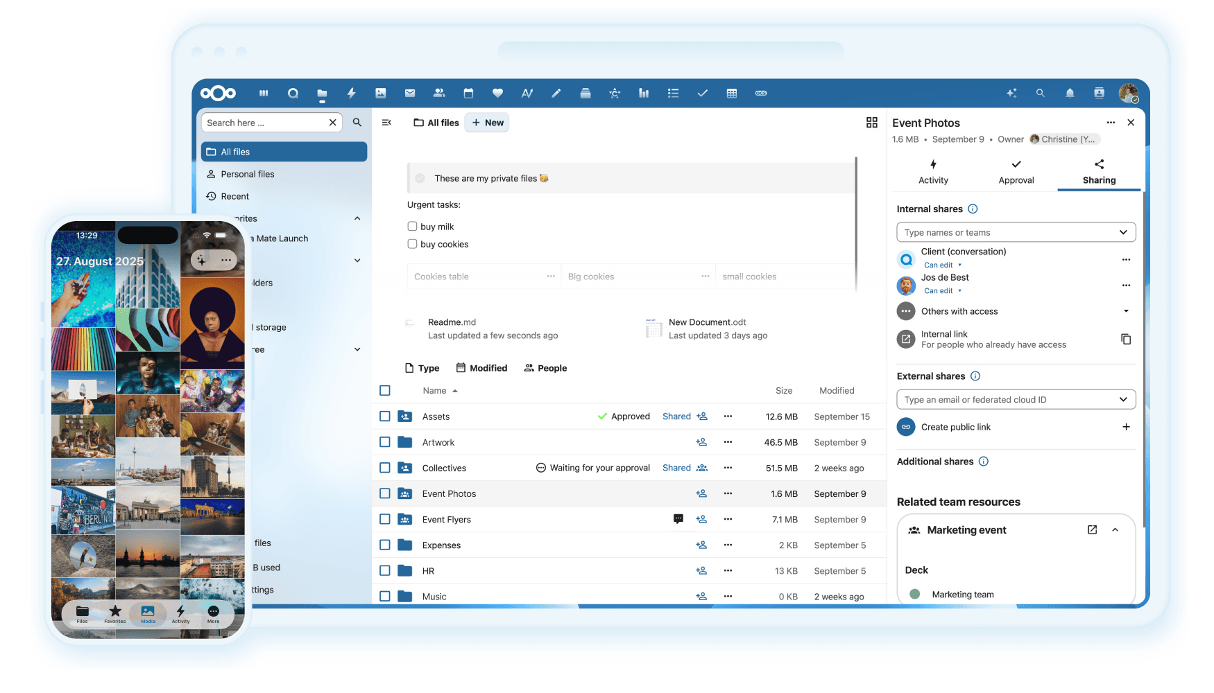 Nextcloud – screenshot 3 of 3