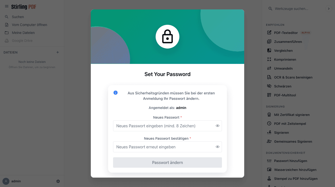 Stirling-PDF – Screenshot 2 von 3