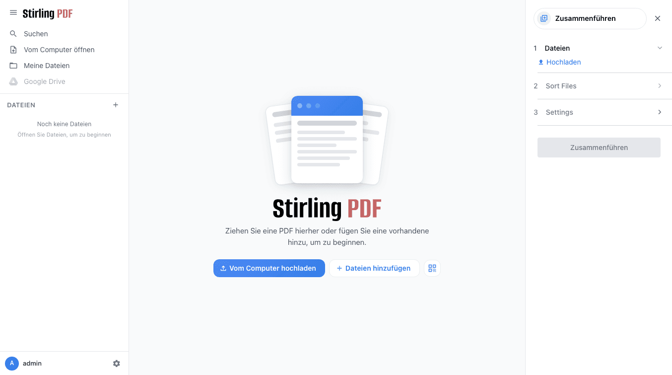 Stirling-PDF – Screenshot 3 von 3