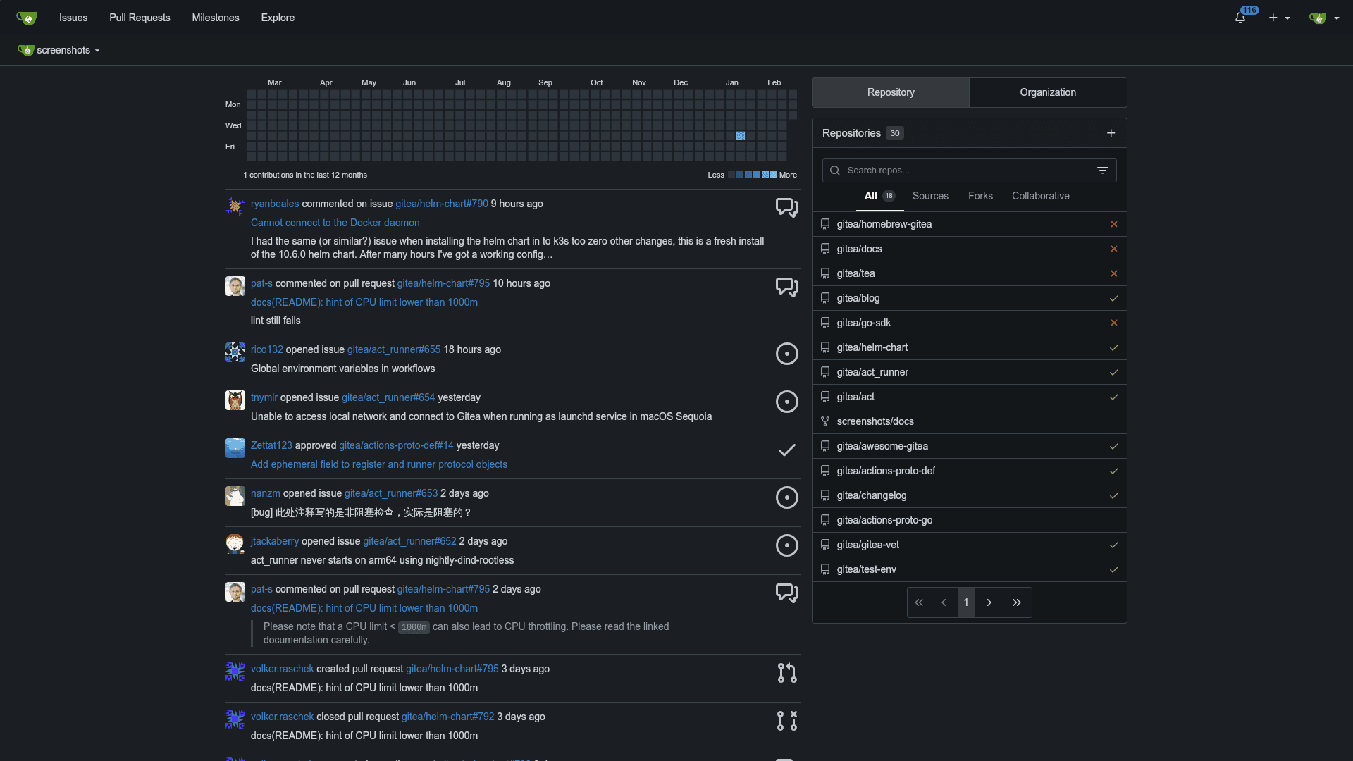 Gitea – screenshot 1 of 3