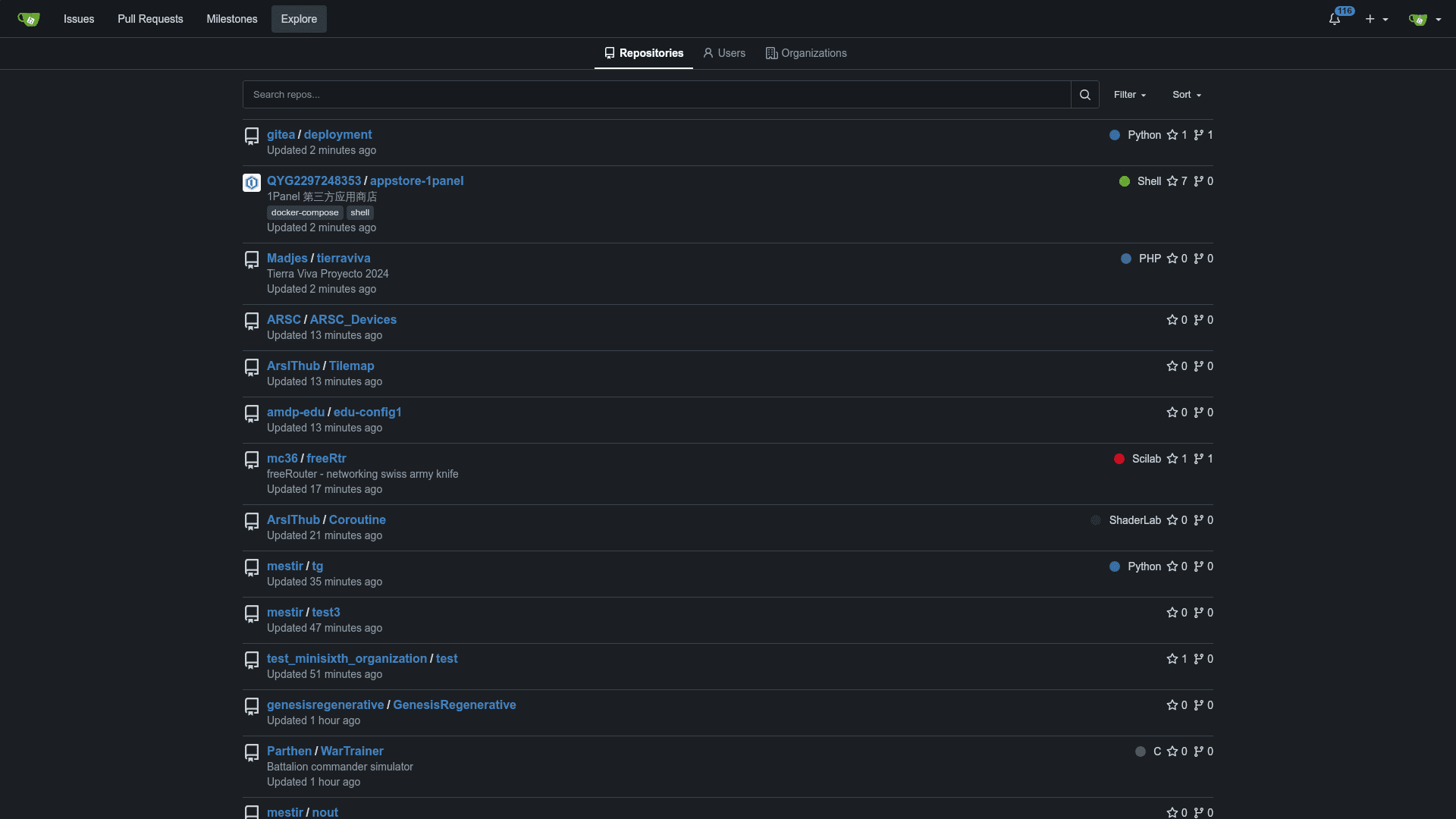 Gitea – screenshot 3 of 3