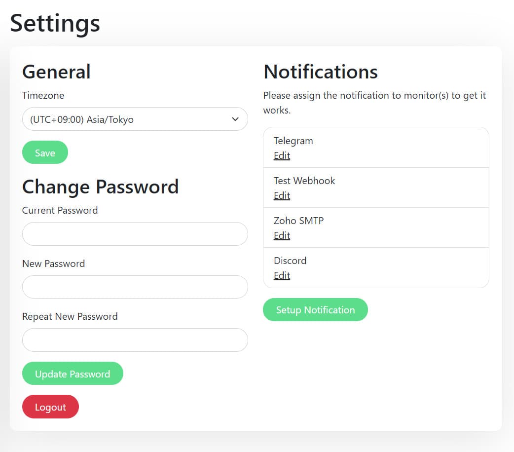 Uptime Kuma – screenshot 3 of 3