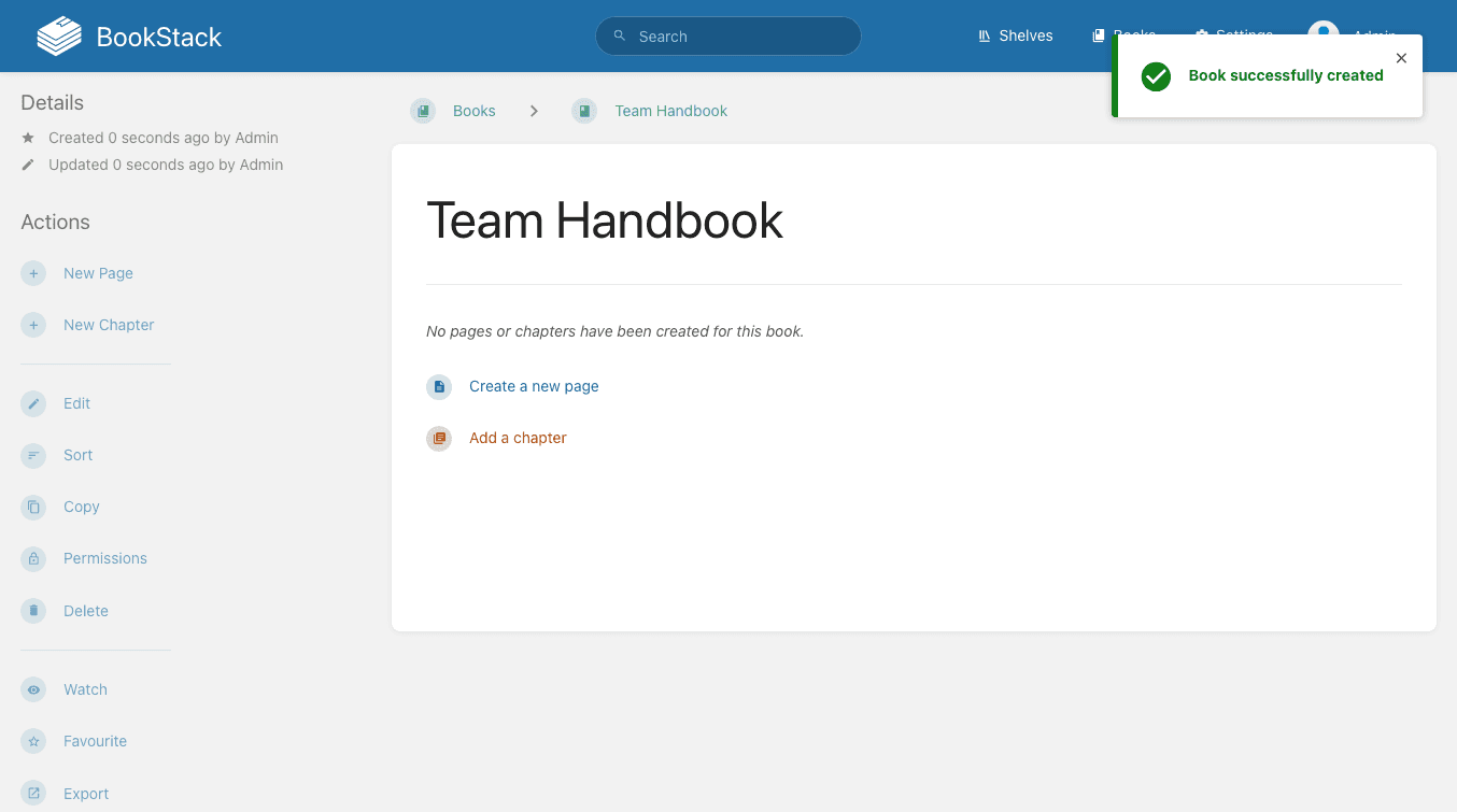 BookStack – Screenshot 2 von 3