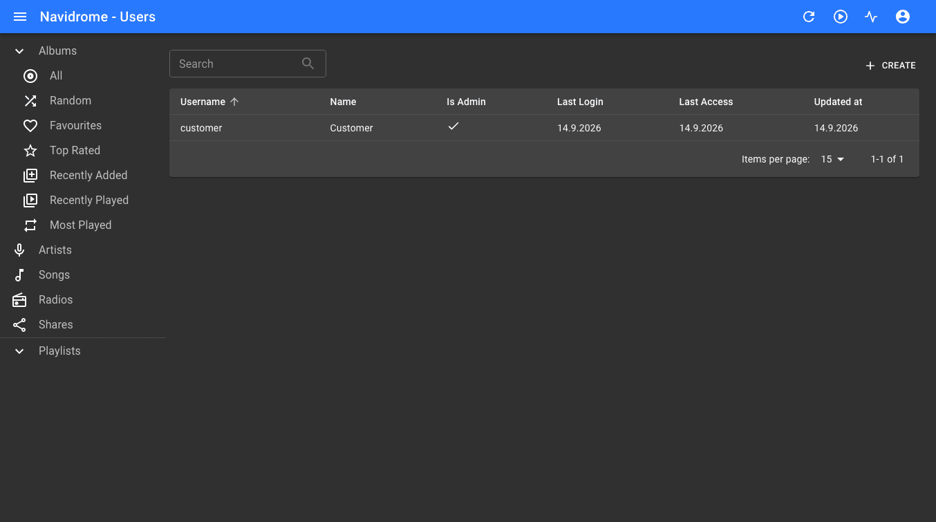 Navidrome – Screenshot 3 von 3